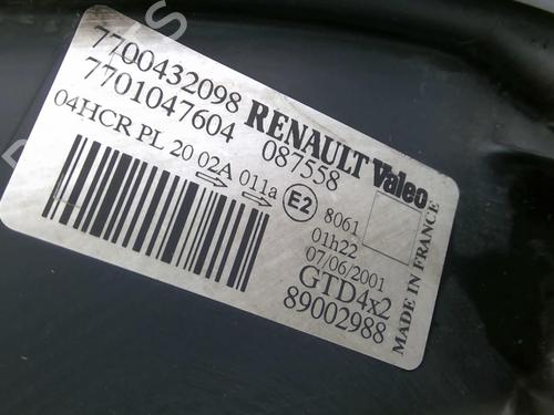 Used Left headlight RENAULT SCÉNIC I MPV (JA0/1_, FA0_) 1.6 (JA00, JA16, JA15, JA19, JA1V, JA2B, JA2C, JA0B,... (107 hp) 22880530