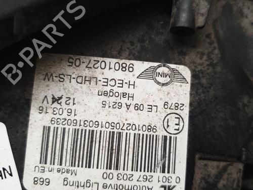 Used Left headlight Left headlight MINI MINI COUNTRYMAN (R60) One D (90 hp) 30967928 30967928