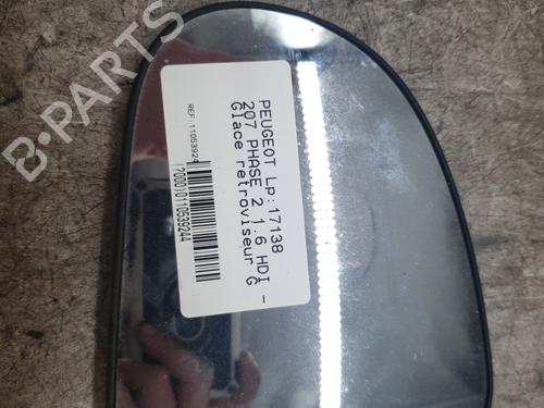 Used Left mirror glass PEUGEOT 207 (WA_, WC_) 1.6 HDi (90 hp) 28056559
