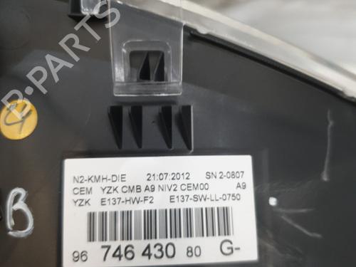 Instrument cluster PEUGEOT 208 I (CA_, CC_) 1.4 HDi | BP22866306C47 