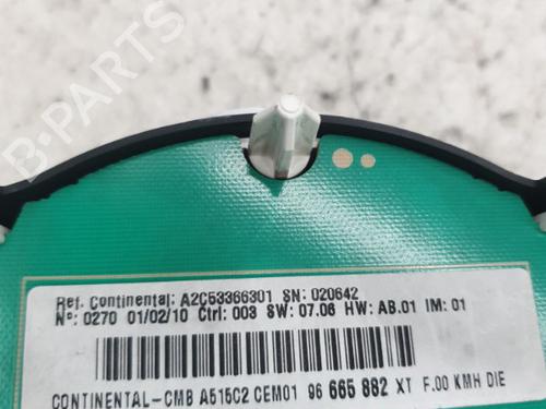 Used Instrument cluster Instrument cluster CITROËN C3 II (SC_) 1.4 HDi 70 (SC8HZC, SC8HR0, SC8HP4) (68 hp) 22874022 22874022