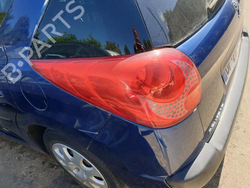 Used Left taillight PEUGEOT 207 SW (WK_) 1.6 16V (120 hp) 26001636