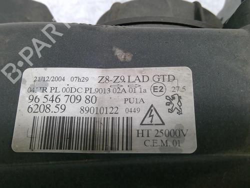 Left headlight PEUGEOT 607 (9D, 9U) 3.0 V6 24V | BP22881276C28 