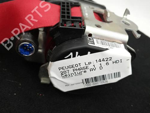 Used Front right seatbelt Front right seatbelt PEUGEOT 207 (WA_, WC_) 1.6 HDi (92 hp) 24421087 24421087