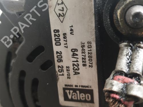 Used Alternator Alternator RENAULT MEGANE II (BM0/1_, CM0/1_) 1.9 dCi (BM0G, CM0G) (120 hp) 30939970 30939970