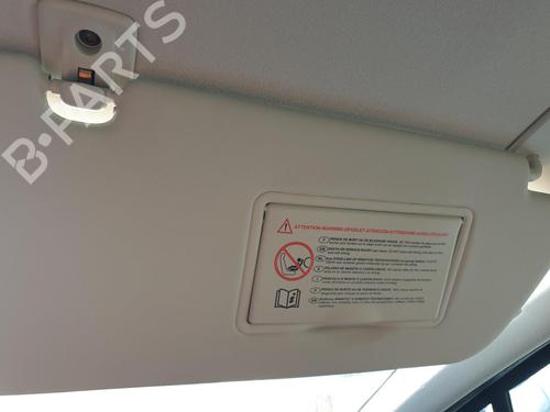 Right sun visor PEUGEOT 308 SW I (4E_, 4H_) 1.6 HDi | BP29142716I2