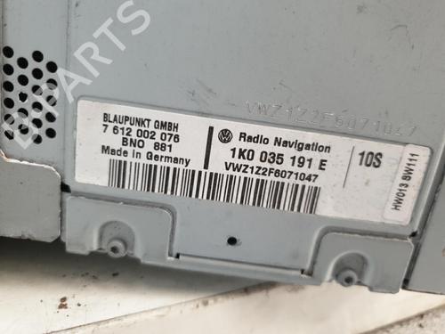 Bilradio VW TOURAN (1T1, 1T2) 1.9 TDI | BP22881382E6 