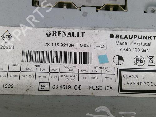 Radio RENAULT MEGANE III Grandtour (KZ0/1) 1.5 dCi (KZ1M, KZ1W, KZ0R) | BP22872021E6 