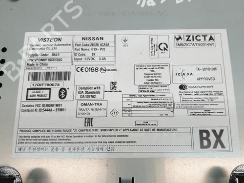 Radio NISSAN QASHQAI II (J11, J11_) 1.5 dCi | BP23831915E6 