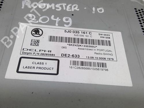 Radio SKODA ROOMSTER (5J7) 1.6 TDI | BP22884639E6 