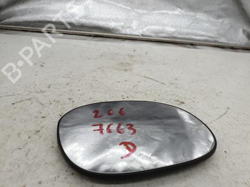 Used Right mirror glass PEUGEOT 206 Hatchback (2A/C) 1.4 HDi eco 70 (68 hp) 23435927