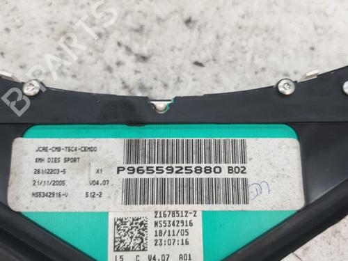Instrument cluster PEUGEOT 307 (3A/C) 1.6 HDi 110 | BP22866310C47 