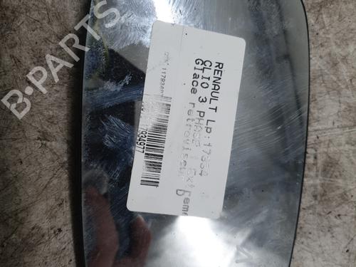Used Right mirror glass RENAULT CLIO III (BR0/1, CR0/1) 1.5 dCi (BR17, CR17) (86 hp) 30882832