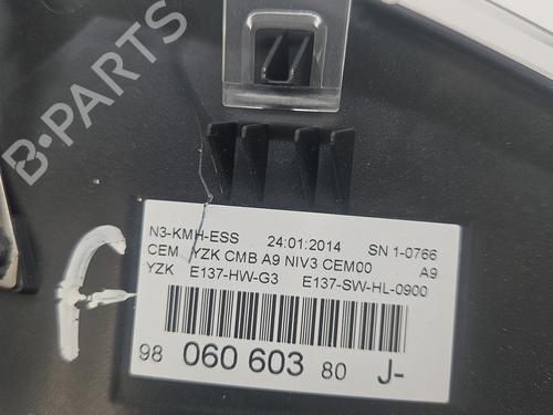 Used Instrument cluster Instrument cluster PEUGEOT 208 I (CA_, CC_) 1.2 VTI 82 (82 hp) 34257596 34257596