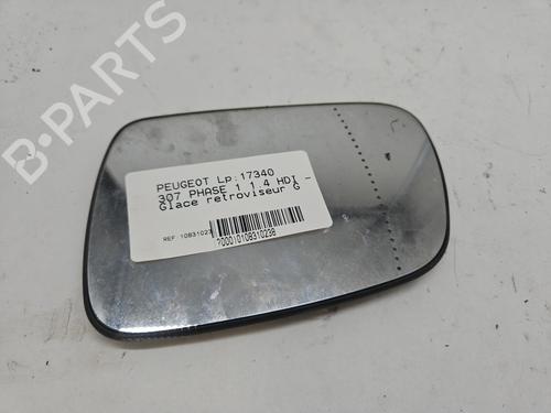 Used Left mirror glass PEUGEOT 307 (3A/C) 1.4 HDi (68 hp) 27213152