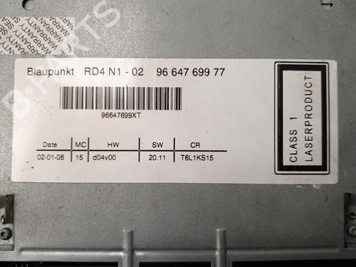 Radio PEUGEOT 307 Break (3E) 1.6 HDi 110 | BP22880175E6 