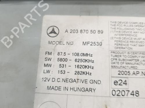 Radio MERCEDES-BENZ C-CLASS (W203) C 180 Kompressor (203.046) | BP22867164E6 