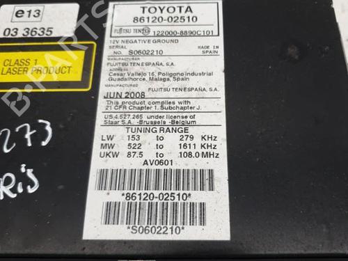 Radio TOYOTA AURIS (_E15_) 1.4 D-4D (NDE150_, NDE150R) | BP22878619E6 