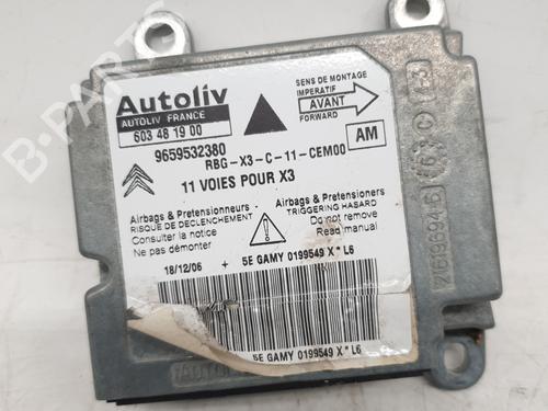 Kollisjonspute styreenhet CITROËN C5 II (RC_) 1.6 HDi (RC8HZB) (109 hp) 24828197