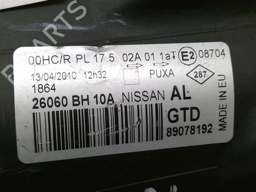 Used Left headlight NISSAN NOTE (E11, NE11) [2005-2013]  22991685