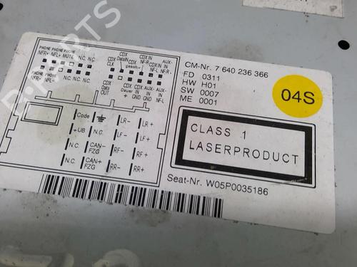 Radio SEAT ALTEA XL (5P5, 5P8)  | BP22918625E6 