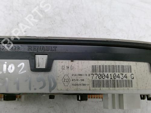 Used Instrument cluster Instrument cluster RENAULT CLIO II (BB_, CB_) 1.9 D (B/CB0E, BB0J) (64 hp) 22867500 22867500