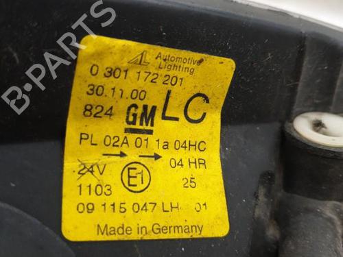 Used Left headlight OPEL CORSA C (X01) 1.7 DI (F08, F68) (65 hp) 25843109