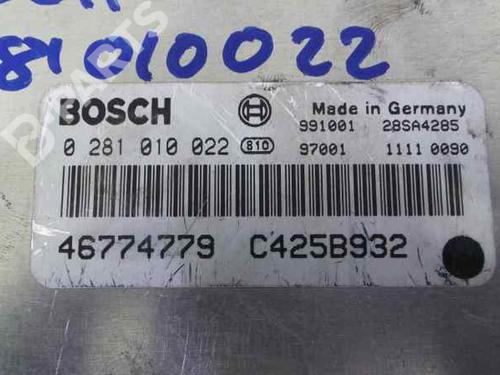 Calculateur Moteur (ECU) Alfa Romeo 156 C415a932 0281010022 - Pour 2.4 110kw 1999