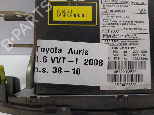 Radio TOYOTA AURIS (_E15_)  | BP23464204E6 
