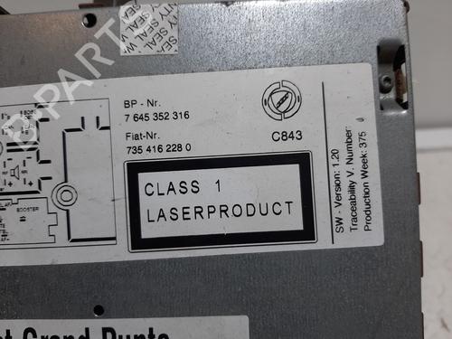 Radio FIAT GRANDE PUNTO (199_) | BP23464064E6