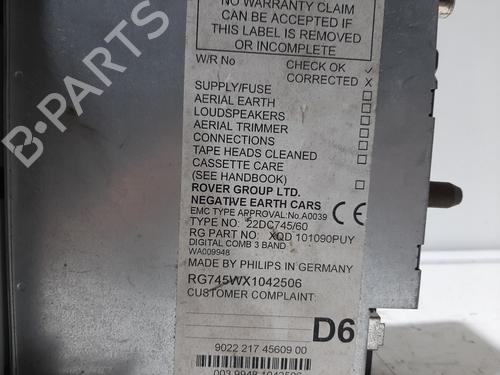 Radio ROVER 75 (RJ)  | BP23464178E6  - Image 5