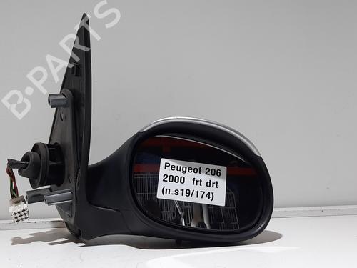 Ryggespeil høyre Ryggespeil høyre PEUGEOT 206 Hatchback (2A/C) [1998-2012] 23464998 23464998