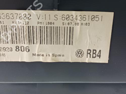 Instrument cluster VW GOLF IV (1J1) 1.4 16V | BP23470039C47 