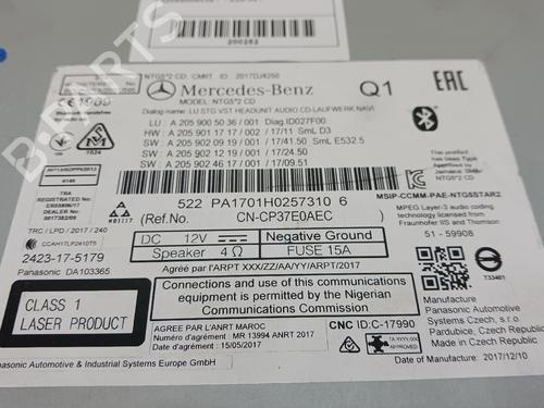 Radio MERCEDES-BENZ C-CLASS Coupe (C205) | BP23496349E6