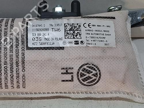 Left seat airbag SKODA OCTAVIA III (5E3, NL3, NR3) 1.6 TDI | BP31258799C13