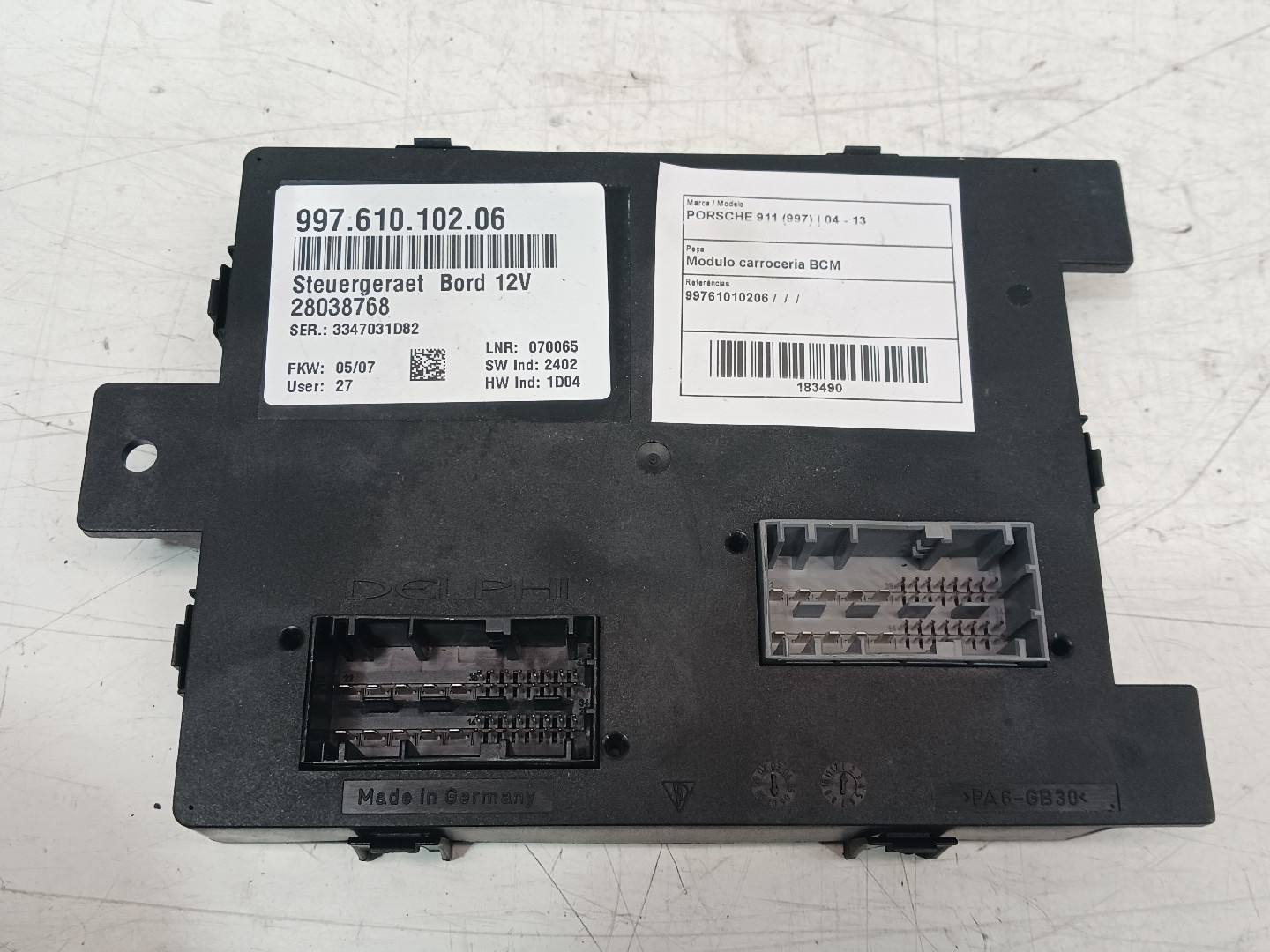 Electronic module – Porsche 911 (997) (2004-2013)