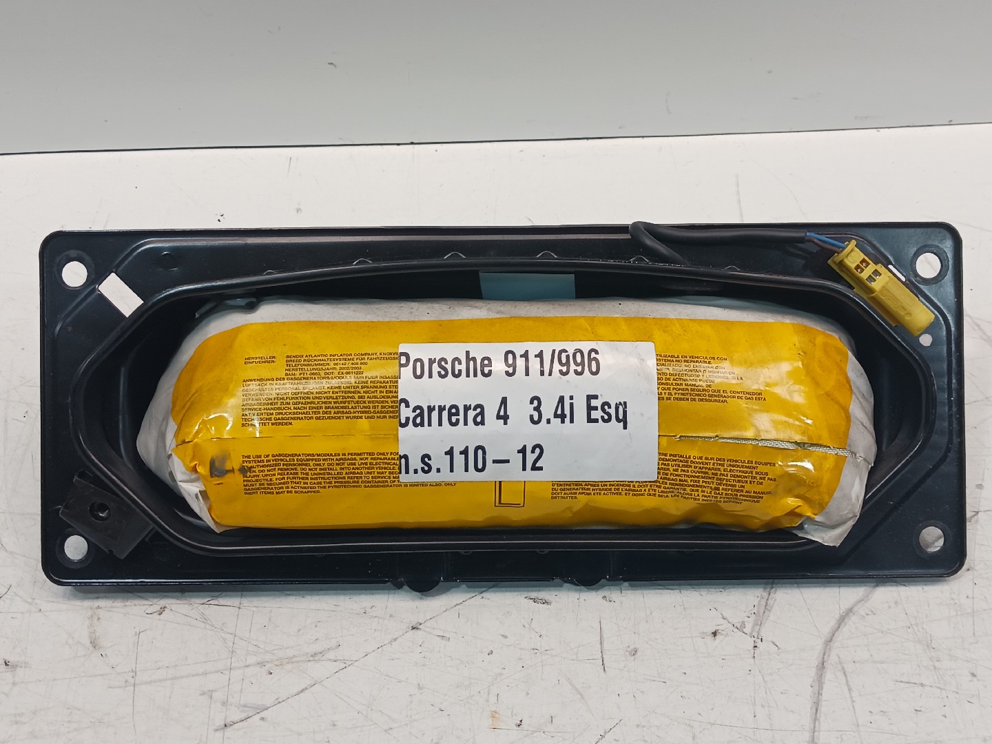 Left door airbag – Porsche 911 (996) (1997-2005)
