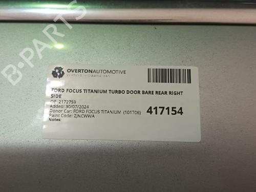 Right rear door FORD FOCUS III 1.0 EcoBoost | BP29664550C5 