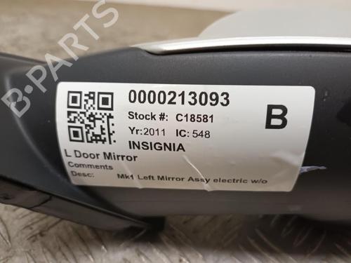Left mirror VAUXHALL INSIGNIA Mk I (A) Saloon (G09) 2.0 CDTI (69) | BP29650628C26 
