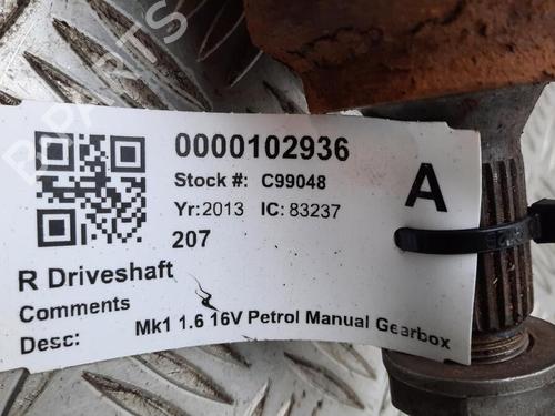 Right front driveshaft PEUGEOT 207 CC (WD_) 1.6 16V | BP29648213M39