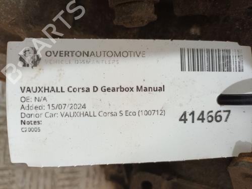 Gearbox VAUXHALL CORSA Mk III (D) (S07) 1.0 i 12V (L08) | BP29663755M3 