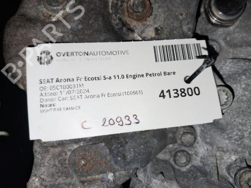 Engine SEAT ARONA (KJ7, KJP) 1.0 TSI | BP29663647M1