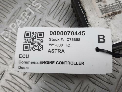 Calculateur moteur (ecu) VAUXHALL ASTRA Mk IV (G) Hatchback (T98) 1.6 16V (F08, F48) | BP29647519M57 