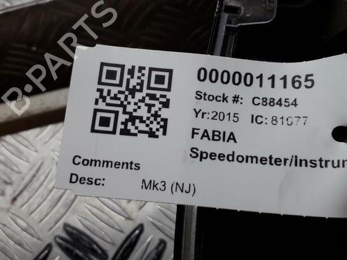 Kombiinstrument SKODA FABIA III (NJ3) 1.2 TSI | BP29646118C47 