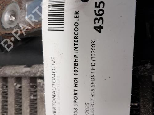 Intercooler PEUGEOT 308 I (4A_, 4C_) 1.6 HDi | BP29670523M30 