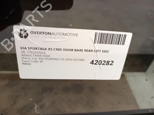 Left rear door KIA SPORTAGE II (JE_, KM_) 2.0 CRDi 4WD | BP29665516C4