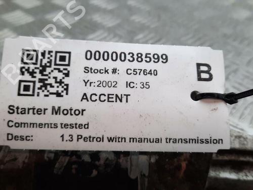 Starter HYUNDAI ACCENT II (LC) 1.3 | BP29646587M8