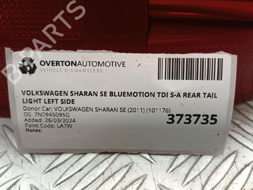 Left taillight VW SHARAN (7N1, 7N2) 2.0 TDI | BP29659096C34 