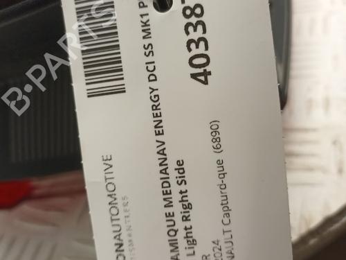 Right taillight RENAULT CAPTUR I (J5_, H5_) 1.5 dCi 90 (J5N4, J5M5, J5MW, J5M6, J5AL, J5AJ) | BP29661539C35