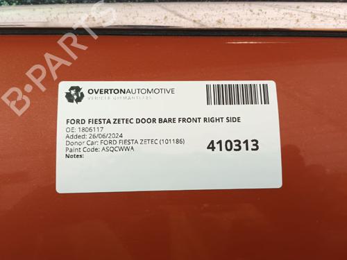 Right front door FORD FIESTA VI (CB1, CCN) 1.25 | BP29662868C3 